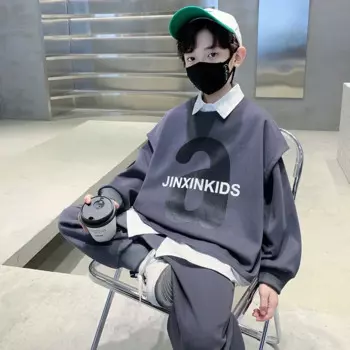 2024, Детский костюм для мальчиков, одежда, школьная одежда, Детский свитшот, костюм, спортивный костюм, костюм для мальчиков