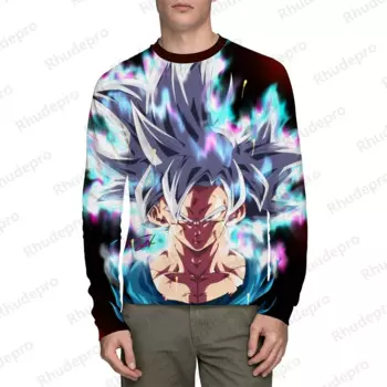 2024 Dragon Ball Cartoon Japanese Cartoon Long sleeve 3D Printed Men T-shirt Men's T hirt Summer Harajuku Autumn nisex Top