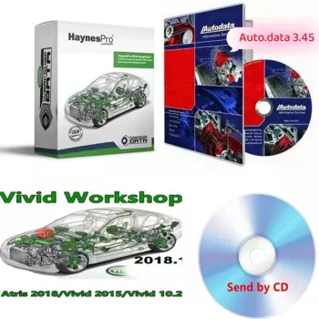 2024 Hot HAYNES PRO 2015 Version Autodata 3.45 software+Vivid 2018 Workshop DATA Atris-Technik Europe Automotive Repair Software