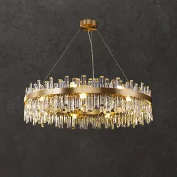 Winfordo круглые овальные хрустальные светодиодные люстры