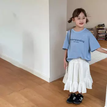 2024 летняя детская одежда, персонализированная модная удобная Яркая футболка для девочек с кристаллами, модная крутая универсальная бутиковая футболка с коротким рукавом