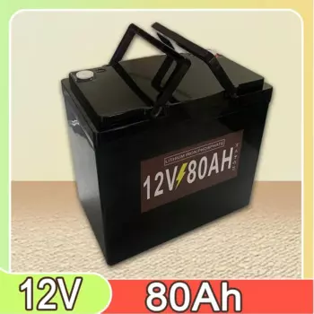 2024 Модернизированная литиевая батарея LiFePO4 12 В 80 Ач Портативная аккумуляторная батарея