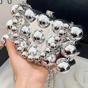 2024 Модные Акриловые вечерние сумочки из пузырьков для женщин, свадебные клатчи на цепочке, сумка для свадебной вечеринки, кошелек, сумка-мессенджер на плечо