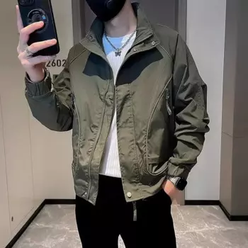 2024 Модные осенние куртки для мужчин, однотонная Повседневная бейсбольная Мужская куртка, новая верхняя одежда, Chaquetas, куртки-бомберы