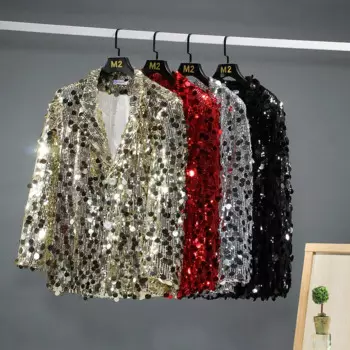 2024, модный красивый модный яркий цветной свободный сценический костюм Traje Formal Para Hombre POLYESTER, мужской пиджак