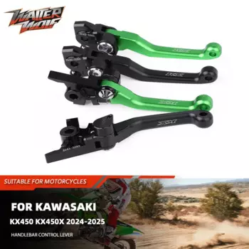 2024 Motorycle CNC Pivot Off-Road Brake Clutch Levers For Kawasaki KX450 KX450X Handlebar Hand Control Lever Kit Accessories KX