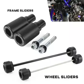 2024 MT07 Слайдеры рамы Передний и задний слайдер колеса для Yamaha MT-07 FZ-07 2014-2025 MT 07 Tracer 7GT 700/GT Подставка для катушки маятника