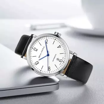 2024 Мужские автоматические механические часы Seagull, официальные Аутентичные деловые повседневные механические наручные часы Bauhaus 819.17.6091