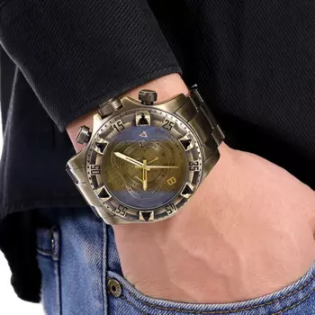 2024, мужские часы Temeite в стиле ретро, элитный бренд, бронза, нержавеющая сталь, кварцевые спортивные мужские наручные часы с большим циферблатом, Relogio Masculino