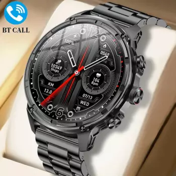 2024 Мужские умные часы 1,85-дюймовый полноэкранный сенсорный экран Разрешение 360*360 IP67 Водонепроницаемые часы емкостью аккумулятора 710 мАч