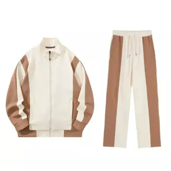 2024 Мужской спортивный костюм Куртка на молнии + спортивные штаны Комплект из 2 предметов для бега Осенние мужские повседневные повседневные спортивные куртки Спортивный костюм Топы Брюки