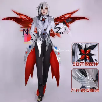 2024 New Game Arlecchino Cosplay Knave Costume Full Set Updated Version Cosplay Uniform Outfits with Accessories for Fans Events