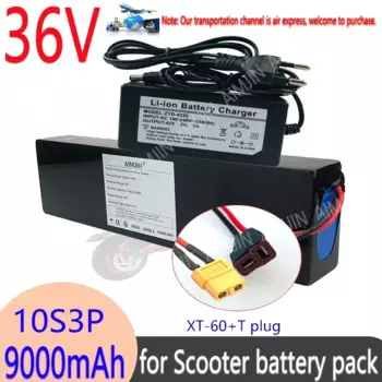 2024 new Upgraded Rechargeable 10S3P36V9000mAh42Vhigh-power for Electric Battery Pack18650 Lithium M365 XT60 T plug With charger