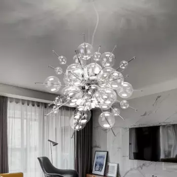 2024 Nordic LED Sea Urchin Dandelion Chandelier Lighting Modern Pendant Lamp Fixture for Restaurant Home Decor G9 110V 240V