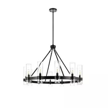 2024 новая трендовая американская винтажная хромированная Золотая черная люстра освещение люстра Подвесная лампа для гостиной