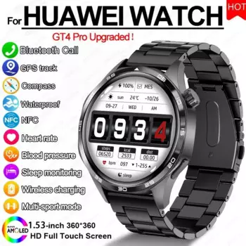 2024 Новинка для HUAWEI WATCH 5 Pro Смарт-часы Мужчины AMOLED Экран NFC GPS Компас Сердечный ритм Водонепроницаемые Bluetooth-вызовы SmartWatch