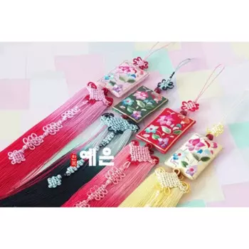 2024 новые китайские Женские аксессуары Hanfu для невесты, двусторонняя вышивка, подвеска с бахромой, старинное украшение с вышивкой