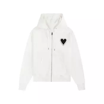 2024 осень/зима женская одежда Y2k модная повседневная толстовка на молнии Топ с вышивкой в виде сердца Мужская и Женская толстовка с капюшоном