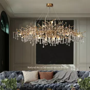 2024 современная роскошная Потолочная люстра из алюминиевого сплава в гостиную