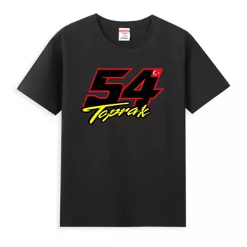 2024 Toprak Razgatlioglu Number 54 GP Racing T-Shirt Men Short Sleeve Boy Adventure Sport Casual White Tops Motorcycle Rider Tee