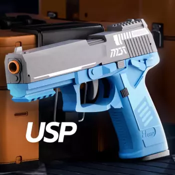 2024 USP безопасный игрушечный пистолет для детей, ракушка для мальчиков, крутой пистолет для извлечения, 6 патронов + 20 патронов, дропшиппинг, Австралия, Tiktok