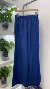 2024 весенние высококачественные новые женские повседневные женские брюки с широкими штанинами