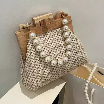 MOONBIFFY Плетеная сумка из растительного волокна