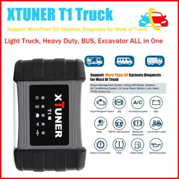 2024 xтюнер T1, диагностический инструмент для грузовиков, тяжелый грузовой экскаватор, OBD2 диагностический сканер