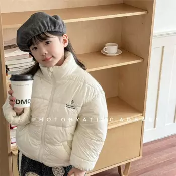 2024, зимнее новое детское бархатное толстое повседневное пальто, модные пуховики для мальчиков, хлопковая стеганая куртка для девочек, детская теплая одежда