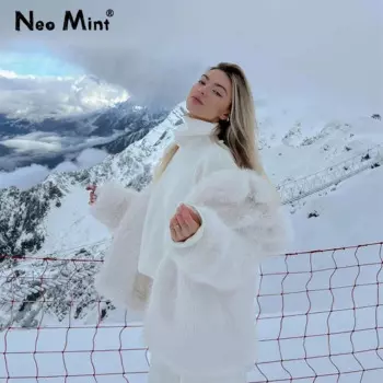 2024, зимняя роскошная брендовая модная пушистая шуба из искусственного меха, женские культовые лохматые пальто, толстая теплая верхняя одежда из лисьего меха, куртка