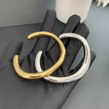 2024 знаменитый дизайнерский бренд двухслойный Золотой Серебряный браслет женский роскошный ювелирный тренд