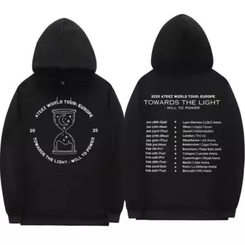 2025 ATEEZ World Tour Hoodie Men Women Harajuku Kpop Oversized Pullovers Autumn Winter Fashion Casual Long Sleeve Sweatshirts
