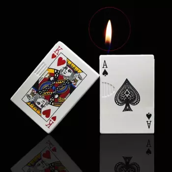 2025 Creative PlayingCards Ace of Spade Lighter Metal Windproof Poker Card Lighter Personalized Lighter Gift Smoking Accessories
