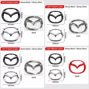 2025 для Mazda 1 шт. ABS передняя эмблема автомобиля задний багажник значок наклейка на руль для Mazda 3 5 6 CX3 CX4 CX5 CX7 CX8 CX9 RX7 Ate