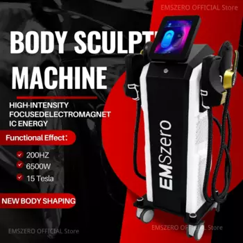 2025 EMSzero 15 Tesla 6500w NEO Body Slimming Nova Fat Burning Muscle EMS Sculpting Electromagnetic Stimulate Hiemt Pro Machine
