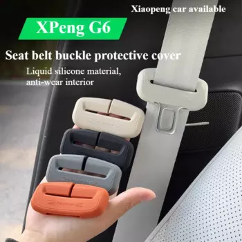 2025 For XPENG G6 G9 P7 Plus M03 Seat Belt Silicone Cover Anti-Crash Buckle Protector Car accessories Interior Accessories Tools