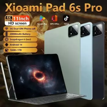 2025 Глобальная версия Pad 6S PRO Планшет Android 14 16 ГБ 1 ТБ 11 дюймов 20000 мАч 5G Двойной Wi-Fi Телефонный звонок Google Play Портативный планшетный ПК