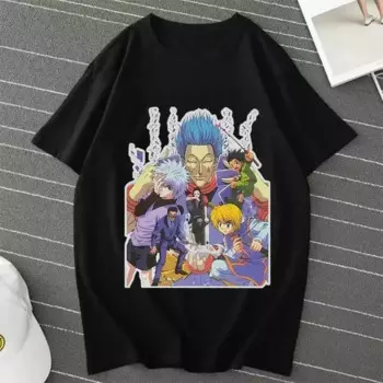2025 Japanese anime Monster Hunter Print Summer T-shirt Fashion trend Loose casual 100% cotton round neck short sleeve T-shirt