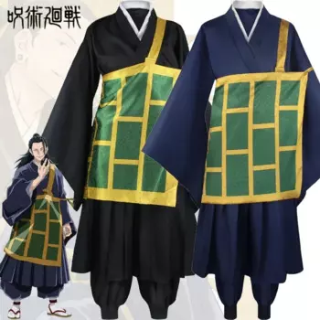 2025 Jujutsu Kaisen Geto Suguru Cosplay Costume Black Blue Uniform Suit Halloween Party Role Play Carnaval Clothes for Adult Set