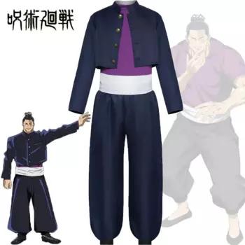 2025 Kaisen Todo Aoi Cosplay Costume Uniform Suit Black Coat Top Pants Full Set Halloween Carnival Party Play for Adult Men