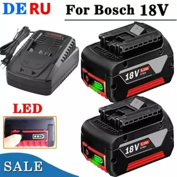 2025 NEW2024 6.0Ah Battery Original for Bosch 18V Professional GBA GBH GSR GSB BAT618 BAT609 BAT620 Replacement Battery