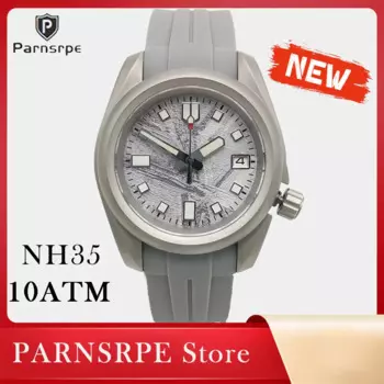 2025 New 38mm Vintage NH35 Mechanical Automatic Men's Watch 10ATM Waterproof Sapphire Glass Sandblasted Case 3.8 Crown