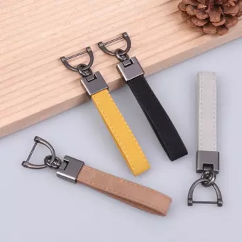 2025 New Classic Vintage Cow Leather Keychain Men Personality Fashion Leather Car Key Ring Car Accessories Gift