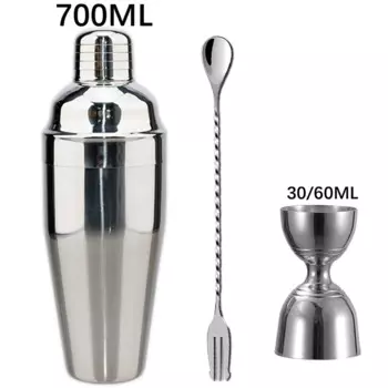 2025 New Cocktail Shaker Professional Stainless Steel Bartender Wine Cup Cocktail Mixer Martini Cocktail Shaker Bar Set