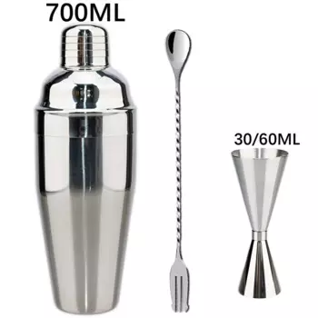 2025 New Cocktail Shaker Professional Stainless Steel Bartender Wine Cup Cocktail Mixer Martini Cocktail Shaker Bar Set