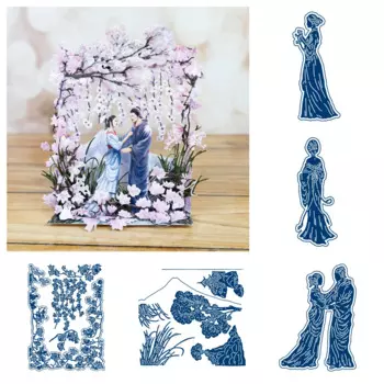 2025 New ‘sakura Heights Mould Set’ Metal Cutting Die DIY Valentine's Day Gift Greeting Card Album Scrapbook Craft Decoration