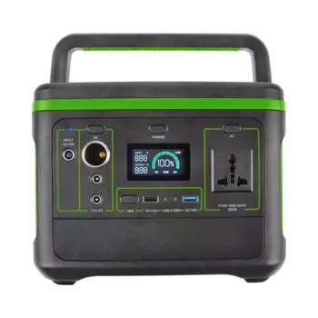 2025 New Solar Generator Solar Powered Li Ion Battery Cigar Lighter Feature Portable Solar Power Station 500W
