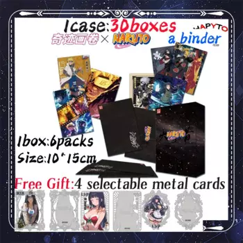 2025 Newest Miracle Picture Scroll Naruto Collection Boards Japanese Anime Hinata Sakura Sasuke Booster Box TCG Hobby Gift