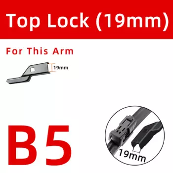 2025 НОВЫЙ стиль Автомобильный стеклоочиститель 11 слоев резиновой передней части стеклоочистителя Аксессуары J Крючок Верхний замок Pintab 14 "18" 20 "22" 24 "26"