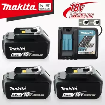 2025 Original/Genuine Makita 6Ah/5Ah/2Ah for Makita 18V Battery BL1860 BL1850B BL1850 BL1840 BL1830B Replacement Lithium Battery